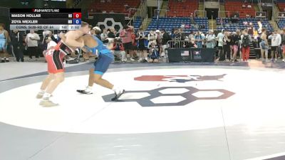 175 lbs Cons. Sub-rd Of 64 - Mason Hollar, North Carolina vs Zoya Wexler, Maryland