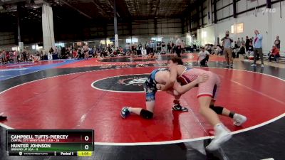 150 lbs Round 1 (4 Team) - Campbell Tufts-Piercey, CAPITAL CITY WRESTLING CLUB vs Hunter Johnson, GROUND UP USA