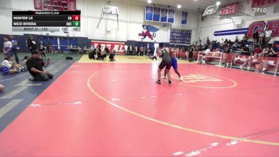 135 lbs Round 2 - Hunter Le, Silverback WC vs Nico Rivera, Silverback Wrestling Club
