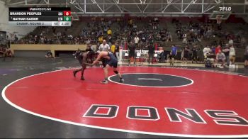 125 lbs Champ. Round 2 - Nathan Kaiser, Lemoore College vs Brandon Peoples, Santa Ana College