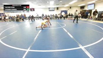 106 lbs Quarterfinal - Kayden Khim, Clovis West vs Aydann Correa, Brawley Union