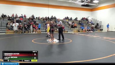 JV Boys-2 lbs Round 1 - Brennen Hoyer, Cedar Falls vs Lucas Brown, Marion