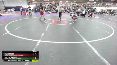 285 lbs Champ. Round 1 - Noah Iobe, Indian Hill Community College vs Jacob Bader, Missouri Baptist University