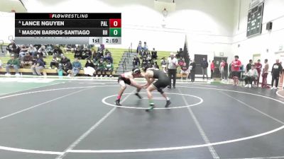125 lbs Semifinal - Mason Barros-Santiago, Rio Hondo vs Lance Nguyen, Palomar