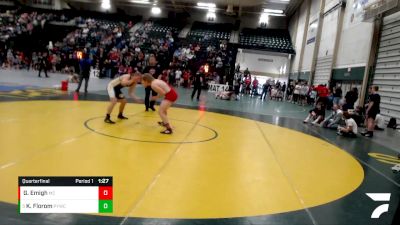 175 lbs Quarterfinal - Kenyon Florom, Paxton Youth Wrestling Club vs Garrett Emigh, Oberlin Youth Wrestling