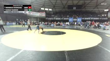 Boys 4A 120 lbs Cons. Round 2 - Nehemias Rodriguez, Union vs Kaidan Taijeron, Rogers (Puyallup)