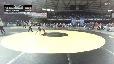 Boys 4A 120 lbs Cons. Round 2 - Nehemias Rodriguez, Union vs Kaidan Taijeron, Rogers (Puyallup)