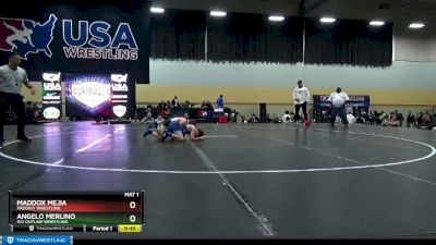 77 lbs Cons. Round 4 - Angelo Merlino, 512 Outlaw Wrestling vs Maddox Mejia, Prodigy Wrestling