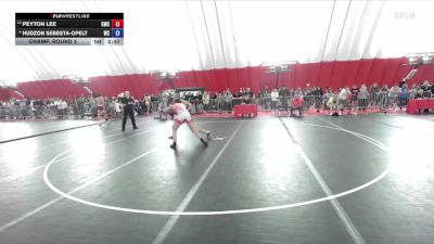 165 lbs Champ. Round 3 - Peyton Lee, Kaukauna Wrestling Club vs Hudzon Sebesta-Opelt, Weigh-in Club