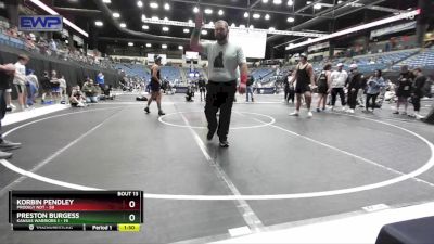 210 lbs Round 5 (6 Team) - Preston Burgess, Kansas Warriors 1 vs Korbin Pendley, Prodigy NDT