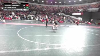 118 lbs Cons. Round 3 - Jazlyn Glasbrenner, FWA vs Alaina Roffers, Aviators Wrestling