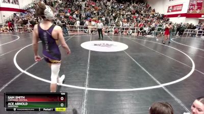 106 lbs Cons. Round 4 - Ace Arnold, Saratoga vs Sam Smith, Cheyenne Central