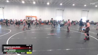 115 lbs Quarterfinal - Noah Johnson, Cobra Wrestling Club vs Brandyn Kozlowski, Back Yard Bullies