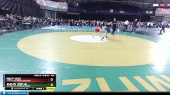 108 lbs Cons. Round 4 - Kiley Vess, Steelclaw Wrestling Club vs Jazlyn Hartle, Steelclaw Wrestling Club