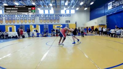 285 lbs 1st Place Match - Eddie Keys III, Centennial vs Liam Higgins, Wellington Community Hs