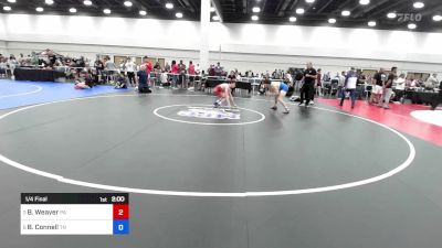 126 lbs 1/4 Final - Braiden Weaver, Pennsylvania vs Brody Connell, Tennessee