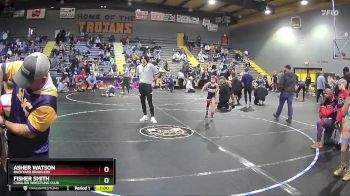 62 lbs Quarterfinal - Fisher Smith, Cavalier Wrestling Club vs Asher Watson, Backyard Brawlers