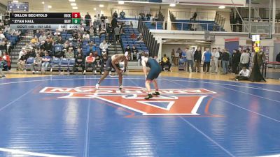 197 lbs Semifinal - Dillon Bechtold, Bucknell vs Zyan Hall, Navy