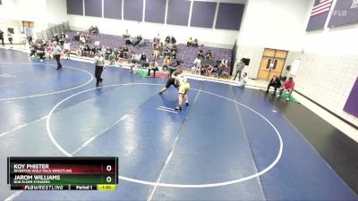 285 lbs Round 3 - Jarom Williams, Box Elder Stingers vs Koy Phister, Riverton Wolf Pack Wrestling