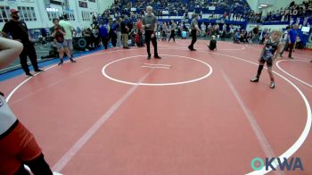 46 lbs Consi Of 8 #2 - Brantley Goodwin, Mcalester Youth Wrestling vs Azayla Mitchell, El Reno Wrestling Club