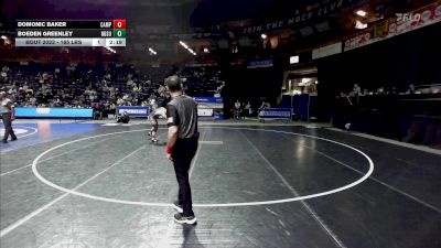 165 lbs Consi Of 4 - Domonic Baker, Campbell vs Boeden Greenley, North Dakota State