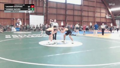 185 lbs 3rd Place - Zachary Iaciofano, Top Flight Wrestling Academy vs Domenic Maturo, Fisheye