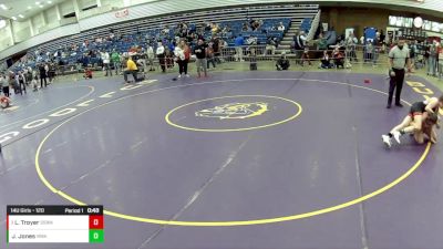 14U Girls - 120 lbs Quarters - Luciana Troyer, SWAT - Savage Wrestling Athletic Team vs Jayden Jones, Nebraska Wrestling Academy