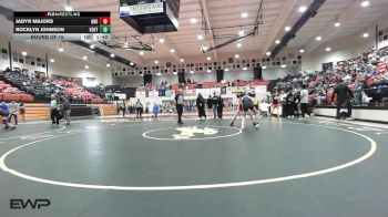 110 lbs Round Of 16 - Jadyn Majors, Grove vs Rocklyn Johnson, Keota HS Girls