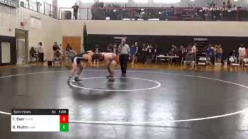 215 lbs Semifinal - Tristan Baer, Hamburg vs Ben Mullin, Camp Hill