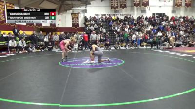 138 lbs 5th Place Match - Liston Seibert, Massillon Perry vs Garrison Weisner, Clay