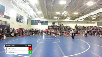 132 lbs Quarterfinal - Michael Follo, Pinkerton Academy vs Hunter Crea, Hollis Brookline