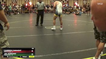 155 lbs Round 4 (6 Team) - Cameron Cannaday, Revival Blue vs Joe Giordano, Triumph WC