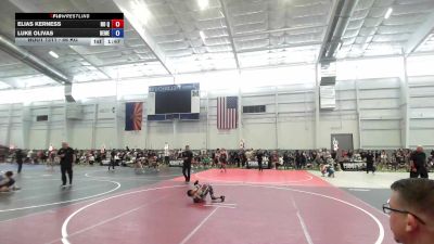 46 kg Semifinal - Elias Kerness, No Quarter Wrestling Club vs Luke Olivas, Hemet Youth WC