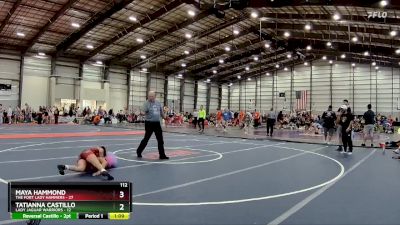 112 lbs Finals (8 Team) - Maya Hammond, The Fort Lady Hammers vs Tatianna Castillo, Lady Jaguar Warriors