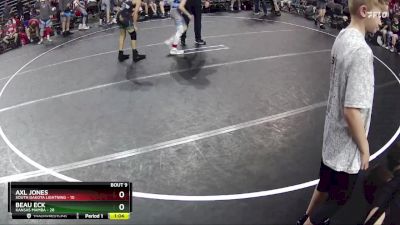 85 lbs Round 3 (6 Team) - Beau Eck, Kansas Mamba vs Axl Jones, South Dakota Lightning