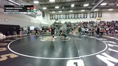 155 lbs Champ. Round 1 - Michaela Sandoval, Sheridan vs Makayla Haley, Cheyenne East