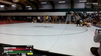 125 lbs Cons. Round 1 - Noah Rosa, Wilkes vs Andrew Perez, Ursinus