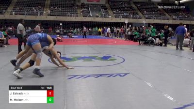 160 lbs Quarterfinal - Joshua Estrada, Alexandria vs Maximus Meiser, LaPlata