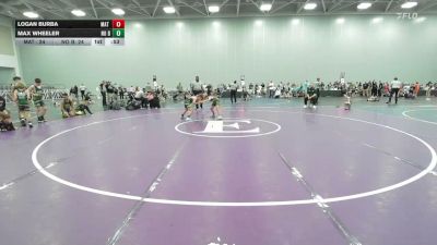 95 lbs Rr Rnd 2 - Logan Burba, Mat Warriors Orange K6 - EL vs Max Wheeler, No Bull Elite - EL
