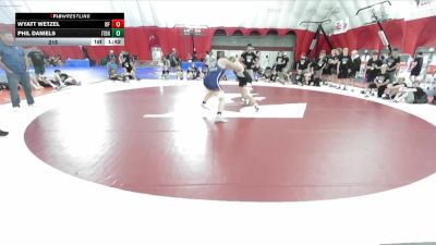 215 lbs Placement (16 Team) - Wyatt Wetzel, Weyauwega-Fremont vs Phil Daniels, Illinois Top Dawgs Navy