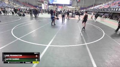 130 lbs Quarterfinal - Carter Barrio, TX vs Lane Pennington, IL