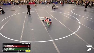 92 lbs Cons. Round 4 - Reid Carter, Flat Earth Wrestling Club vs Tayte Trester, Rum River Wrestling