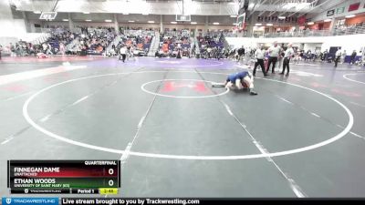 133 lbs Quarterfinal - Finnegan Dame, Unattached vs Ethan Woods, University Of Saint Mary (KS)