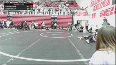 84 lbs Quarterfinal - Ethan Wilson, Crutchmer Wrestling Club vs Alicen Quillin, Chickasha Youth Wrestling
