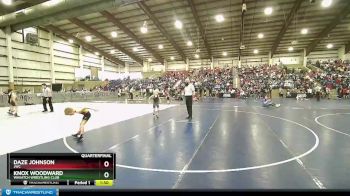 54 lbs Quarterfinal - Daze Johnson, JWC vs Knox Woodward, Wasatch Wrestling Club