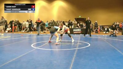135 lbs Quarters - Godie Hart vs Haley Gonzales, Crash Girls Wrestling Club