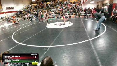 130 lbs Champ. Round 2 - Paisley Harbach, Star Valley vs Keeley Walker, Wind River