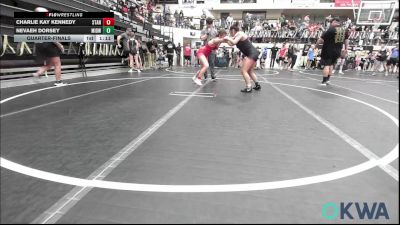 138 lbs Quarterfinal - Charlie Kay Kennedy, Standfast vs Nevaeh Dorsey, Midwest City Bombers Youth Wrestling Club