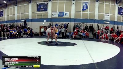 190 lbs Champ Round 1 (16 Team) - Connor Leins, East Noble vs Colin Wetsel, New Palestine