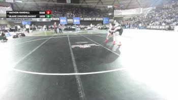Boys 1B/2B 215 5th Place Match - Nathon Randall, Okanogan vs Blake Chuckelnaskit, Lake Roosevelt